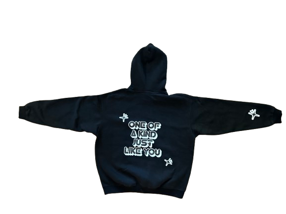 White and Black Hoodie