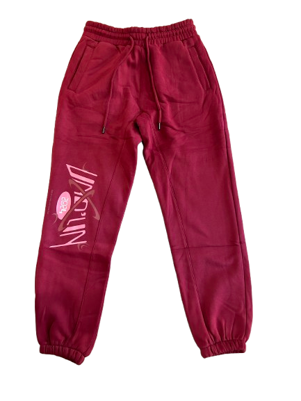 Maroon and Brown Sweatpants