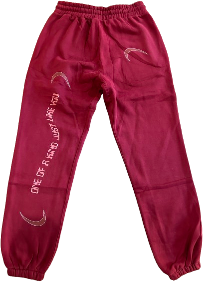 Maroon and Brown Sweatpants