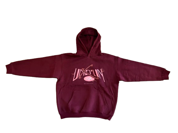 Maroon and Brown Hoodie