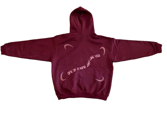 Maroon and Brown Hoodie
