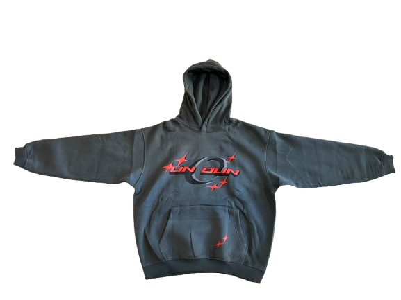 Grey and Red Hoodie