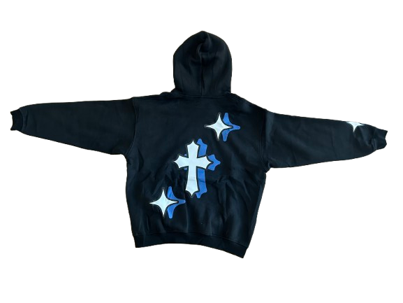 Blue and Black Hoodie