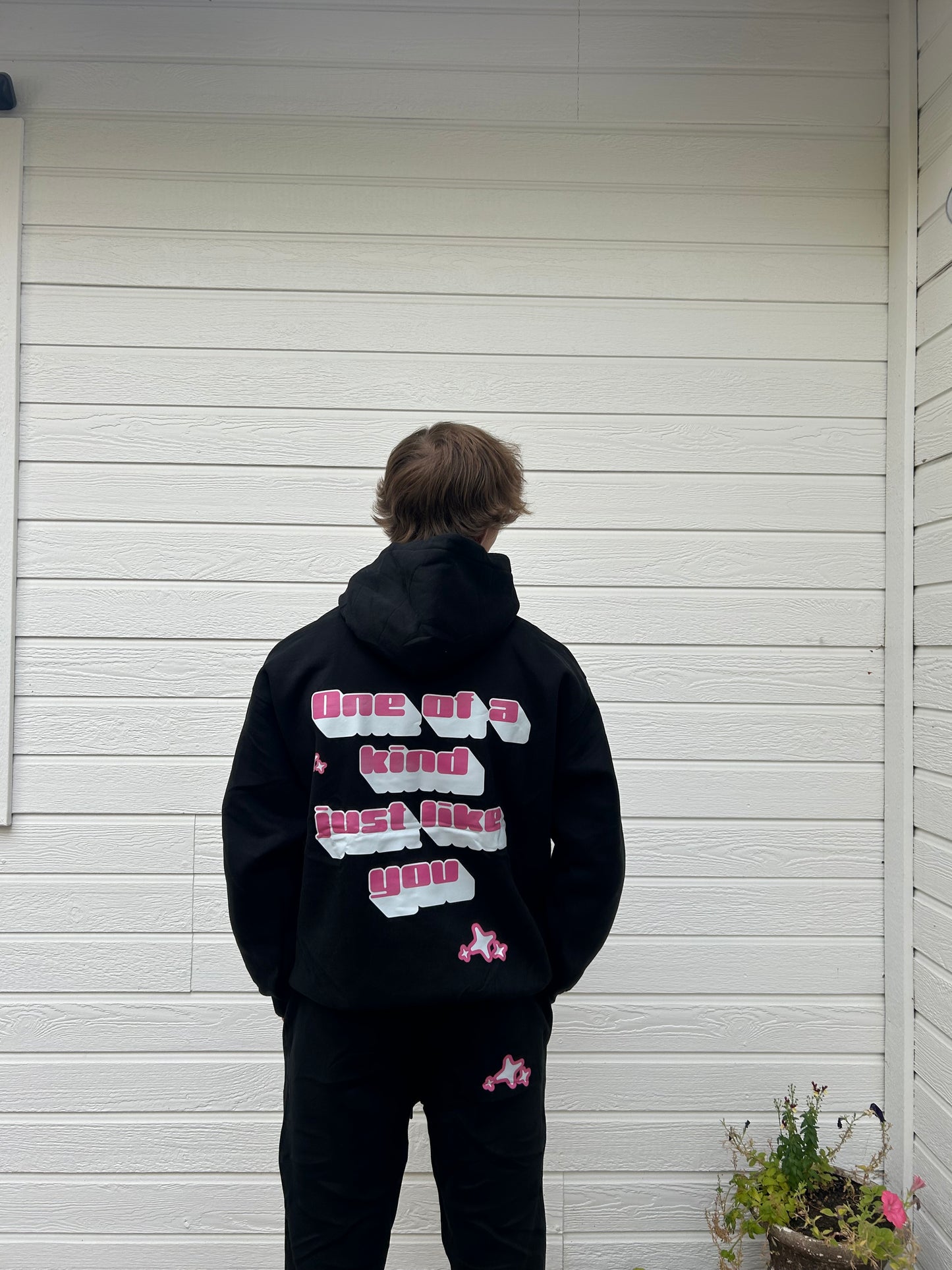Pink and Black Hoodie