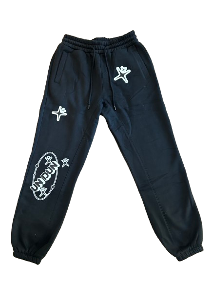 White and Black Sweatpants