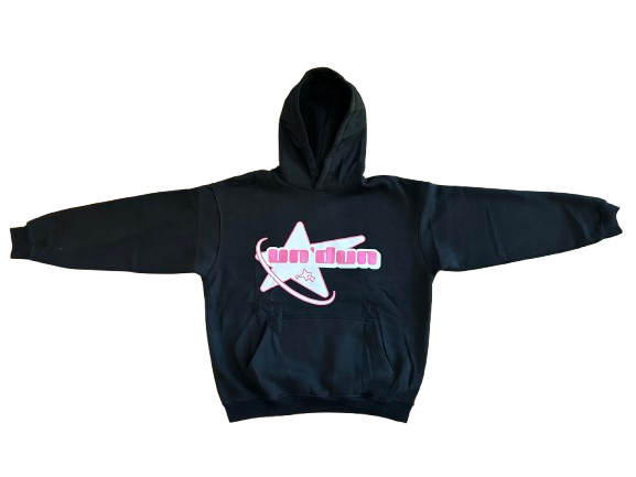 Pink and Black Hoodie