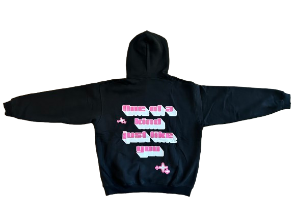 Pink and Black Hoodie
