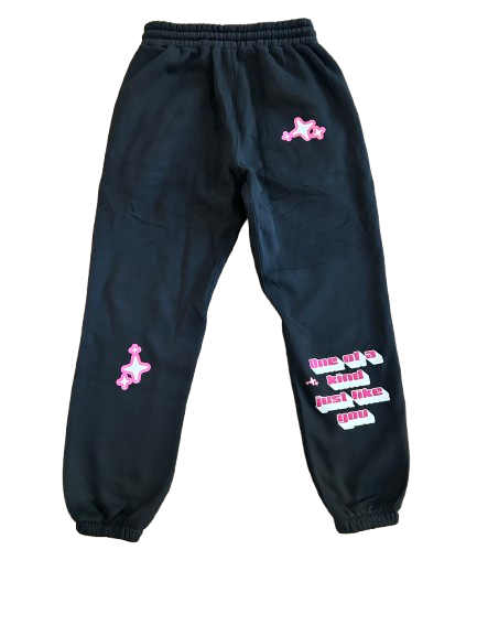Pink and Black Sweatpants
