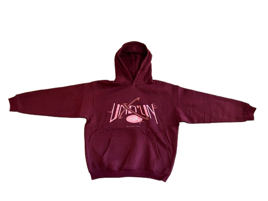 Maroon and Brown Hoodie