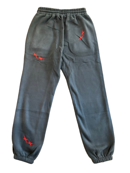 Grey and Red Sweatpants