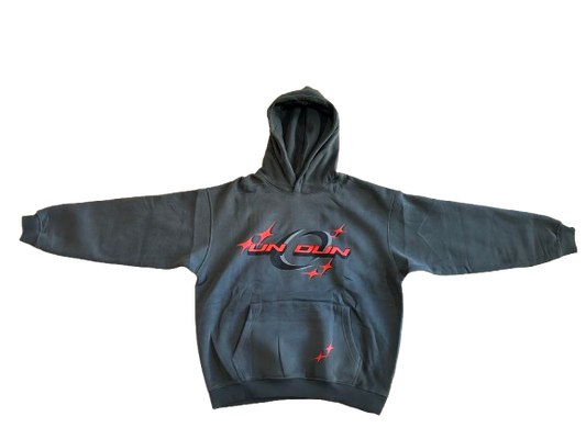 Grey and Red Hoodie